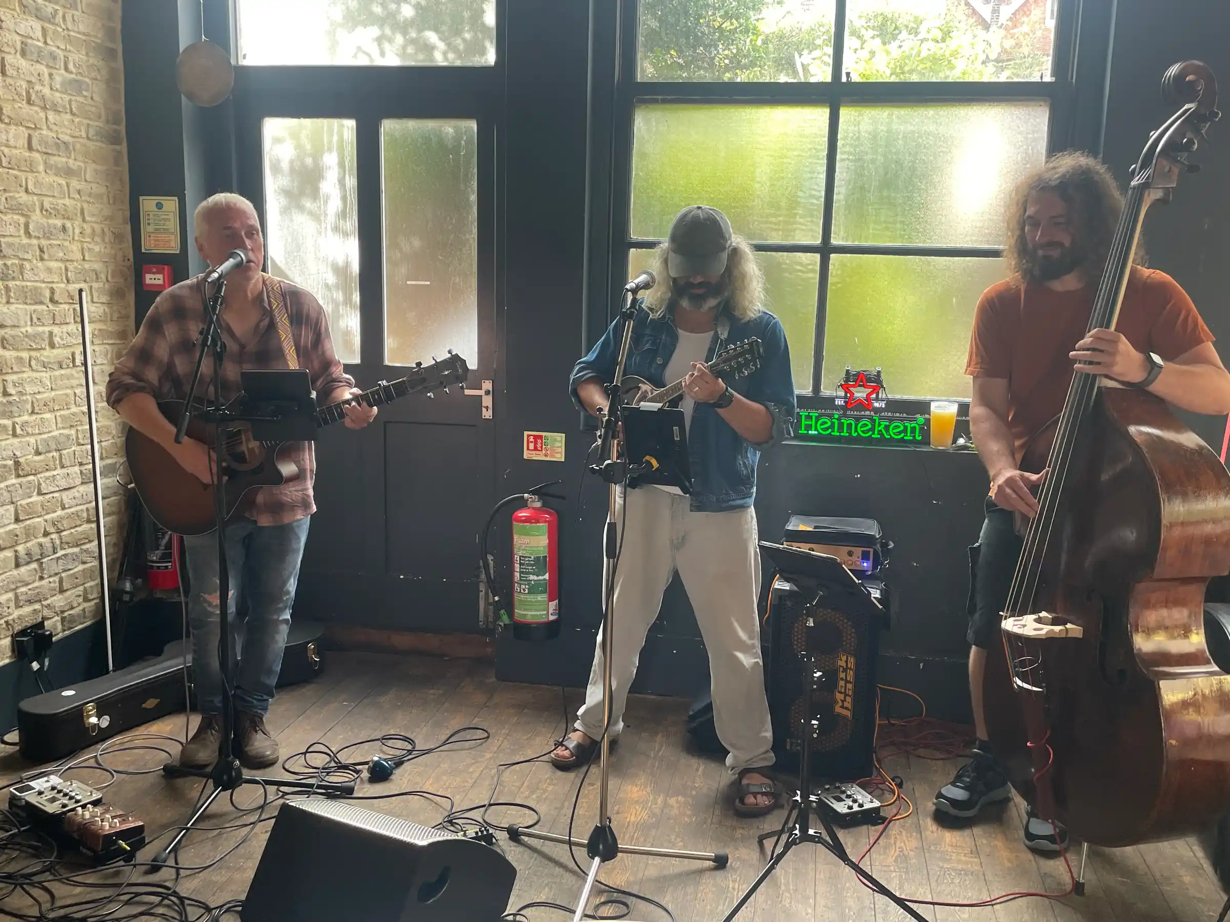Bob Melrose Band on stage